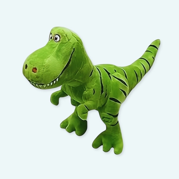 Découvrez cette fantastique peluche tyrannosaure adorable verte ! Il se tient sur deux pattes avec un grand sourire et une frimousse rigolote. Il est incontestablement le plus célèbre des dinosaures, mais aussi celui qui a la réputation d'avoir été le plus féroce.