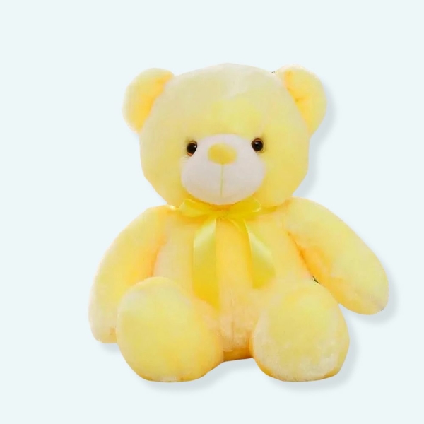 Peluche ours oreiller LED jaune Peluche Ours Peluche Animaux