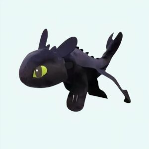 Toothless Night Fury 40cm Peluche Original Dragons - How To Train Your Dragon 3, Glow In The Dark