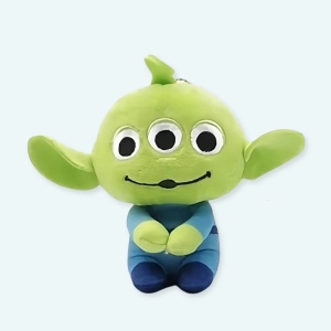 Une mignonne petite peluche porte-clé de notre Alien préféré. La petite créature verte à trois yeux, un des héros de Toy Story. L'extraterrestre irrésistible dans un format porte-clé pour ne plus jamais perdre votre trousseau ou toujours reconnaitre le sac de votre enfant. N'importe quel enfant serait ravi de le recevoir en cadeau !