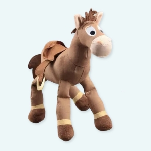 Cette magnifique peluche est Pile-Poil le cheval de Woody dans Toy Story. Le fidèle compagnon de notre héros préféré. Partez à l'aventure avec Pile-Poil, l'adorable cheval fera sensation à l'heure du jeu ! Cette Peluche est sûre de faire un merveilleux ajout à la collection de jouets. Commandez la vôtre dès aujourd'hui !
