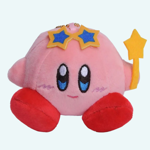 Peluche Kirby avec étoiles bleues Peluche Kirby avec etoiles bleues