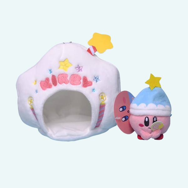 Peluche Kirby dans son étoile blanche Peluche Kirby dans son etoile blanche