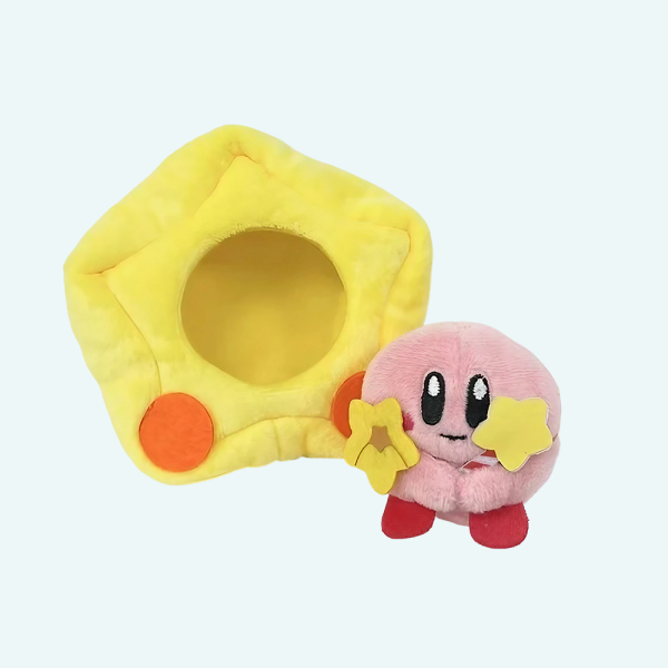 Peluche Kirby dans son étoile jaune Peluche Kirby dans son etoile jaune