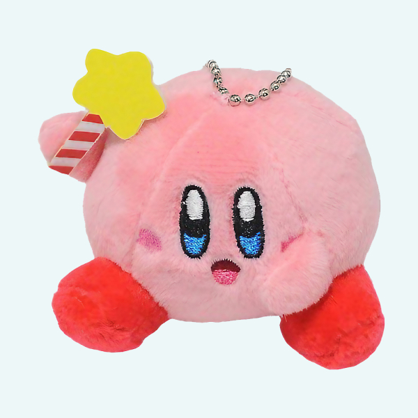 Peluche Kirby qui tient une étoile Peluche Kirby qui tient une etoile