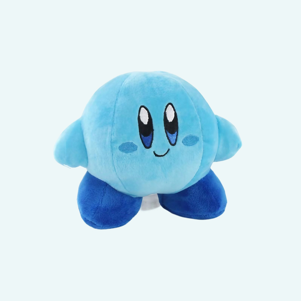Peluche Kirby souriant rose ou bleue Peluche Kirby souriant rose ou bleue