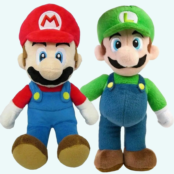 Peluche Mario et Luigi Peluche Mario et Luigi