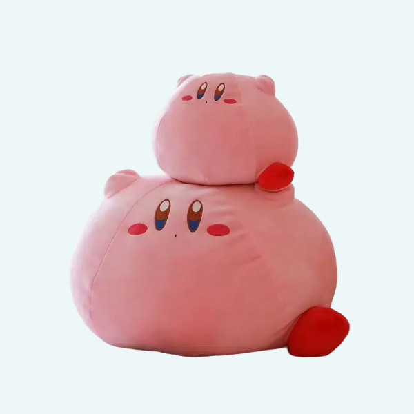 Peluche rose de Kirby aux joues rouges Peluche rose de Kirby aux joues rouges