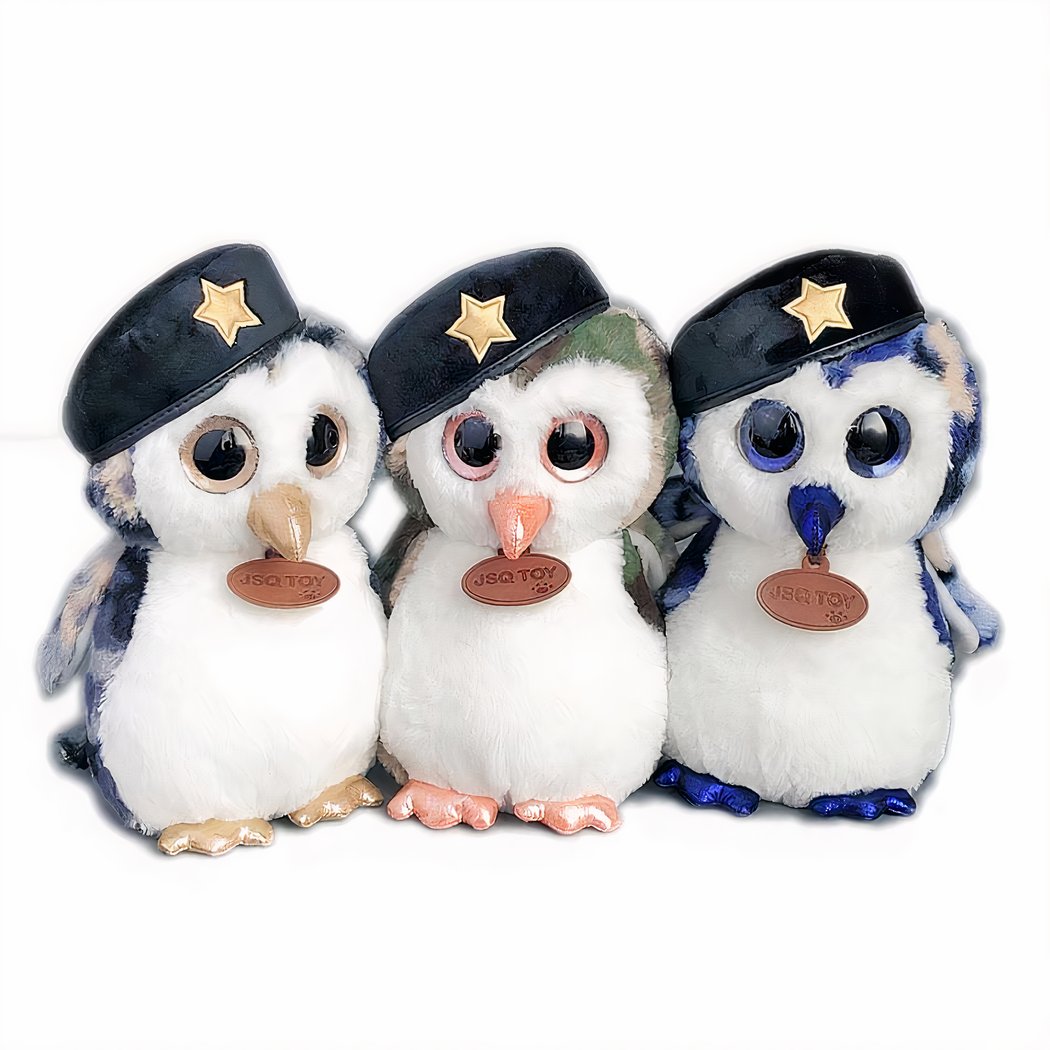 Peluche hibou militaire vert • Ma Peluche