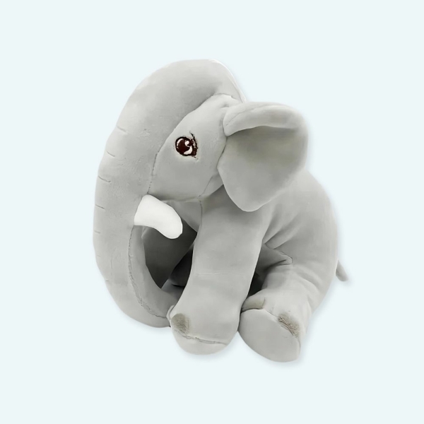 Peluche éléphant mignonne grise Peluche Éléphant Peluche Animaux Matériaux : Coton