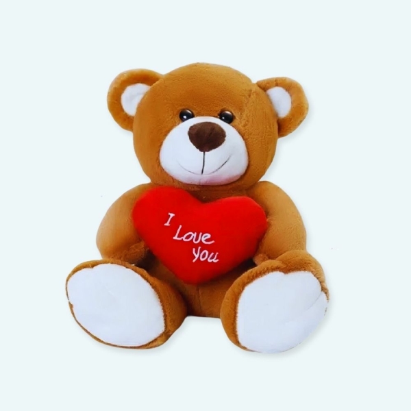 Peluche ours brun amour IMG Peluche ours brun amour 1