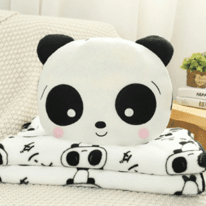 Peluche panda timide avec couverture Peluche Panda Peluche Animaux Tranche d'âge: > 3 ans