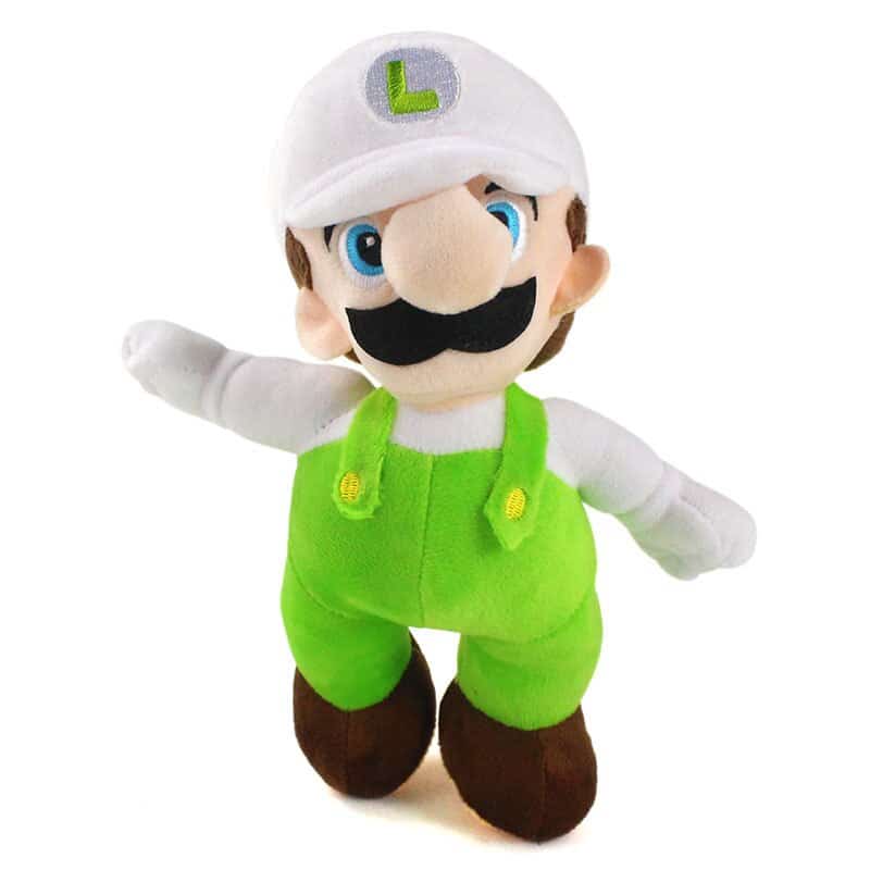 Peluche Luigi tenue blanche et verte Peluche Mario Matériaux: Coton