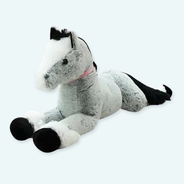 Peluche cheval bleu gris Peluche Cheval Matériaux: Coton