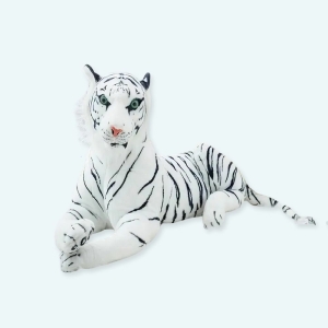 Envie de faire plaisir à votre enfant, optez pour cette grande peluche tigre blanc. Avec ses dimensions et ses rayures noires, c’est l’imitation parfaite d’un vrai tigre blanc. Il est un jouet parfait et peut décorer aussi la chambre de votre garçon ou fille.