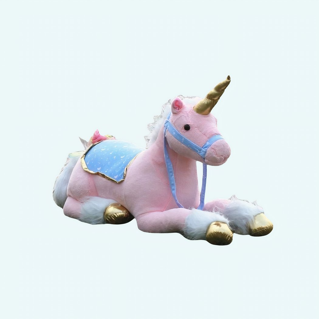 Grande peluche licorne cheval rose • Ma Peluche