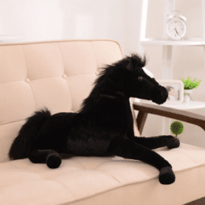 Peluche cheval noir Peluche Cheval Matériaux: Coton