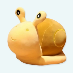 Peluche escargot avec coeur jaune Peluche Animaux Peluche Escargot