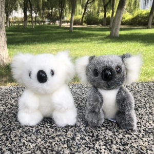 Petite peluche de koala poilu Peluche Animaux Peluche Koala a7796c561c033735a2eb6c: Blanc|Noir