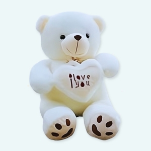 Cet ours en peluche blanc est la signification de l'amour dans un objet ! Un cadeau parfait à offrir en ce jour spécial rendra votre moitié plus heureuse que jamais ! N'attendez plus pour acheter vos cadeaux pour cette journée ! Une fois qu'elle aura reçu cet ours, elle ne voudra plus le lâcher !