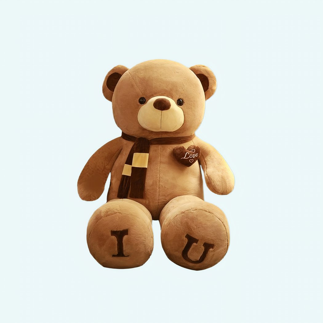 MorisMos 120cm Ours en Peluche Saint Valentin Géante, XXL Rose Douce Peluche Geant, Grand Ours St Valentin Jouet, Kawaii Nounours Grosse Teddy Bear Cadeau pour Enfants Fille Femme Anniversaire Deco