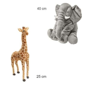 Pack animaux de la savane éléphant et girafe Uncategorized 87aa0330980ddad2f9e66f: 25cm|40cm
