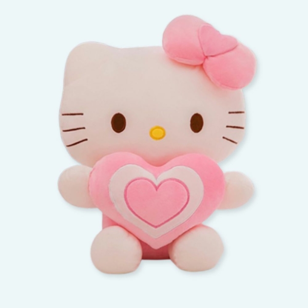 Peluche Hello Kitty avec un cœur IMG Peluche Hello Kitty avec un coeur 1