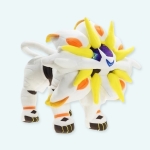 Peluche Pokémon Solgaleo sur fond blanc