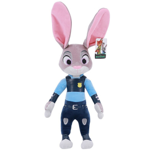 Peluche du personnage de Judy dans zootopia habillée en bleu