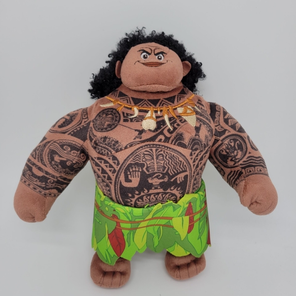 Peluche du Personnage Moana Maui du dessin animé de disney entièrement tatoué