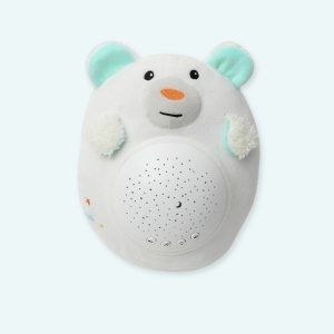 Cet ours en peluche est spécialement conçu pour produire un bruit blanc apaisant, idéal pour les bébés et les enfants. Il est fabriqué à partir de matériaux doux et de haute qualité, ce qui le rend confortable à câliner. La peluche est également lavable en machine, ce qui la rend facile à entretenir.
