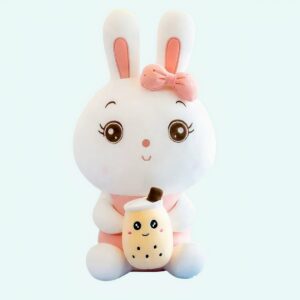 MeHoo Peluche Bubble Tea Mignonne 24 Cm - Oreiller Boba Tea Doux Vert, Cadeau Parfait Pour Enfants Et Filles
