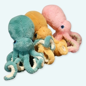 Cette peluche adorable de pieuvre colorée est un cadeau parfait pour les enfants et les adultes. Elle est faite à partir de matériaux doux et de qualité supérieure, ce qui la rend très confortable et durable.