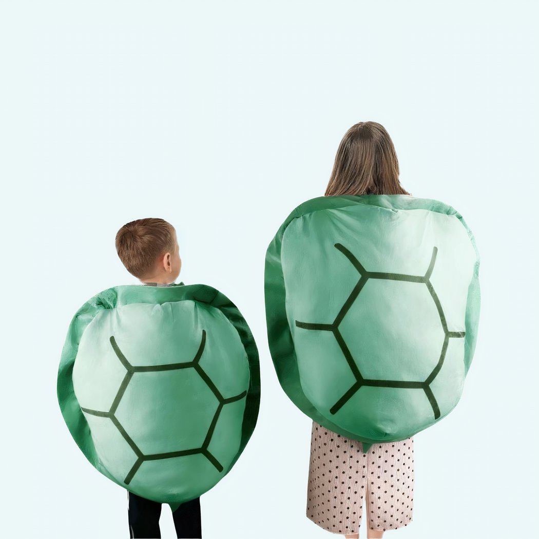 DeAO Carapace De Tortue En Peluche Multifonction, 100 Cm, Déguisement Doux Et Amusant Pour Enfants Et Adultes, Jouet, Oreiller Et Cadeau D'anniversaire
