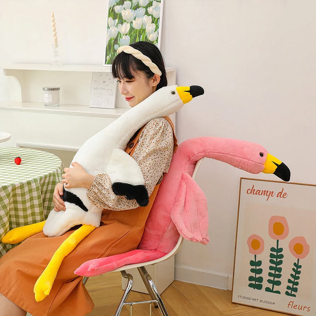Flamant Rose Pocket Hug Peluche Positive - Cadeau Encouragement Doux Et Réconfortant
