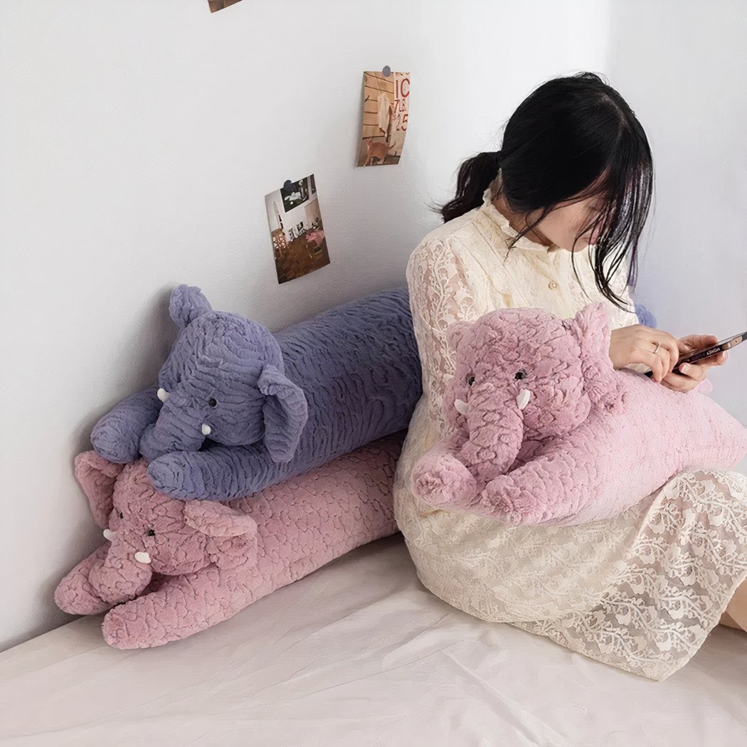 Peluche Éléphant LED – Doudou Veilleuse Douce Avec Lumière Changeante – 35 Cm – Cadeau Pour Enfants Et Adultes (Chambre, Salon, Bureau, Voiture)