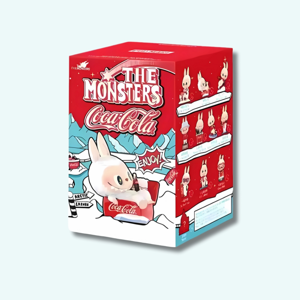 Boîte mystère type Labubu Coca-Cola – The monsters • Ma Peluche
