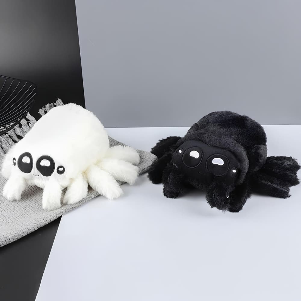 Doudou Araignée Gris + Noir Peluche Spider Tarentule* Lot De 2 Pelu Araignee Set 2 Araignees Amz B0cl7wf515