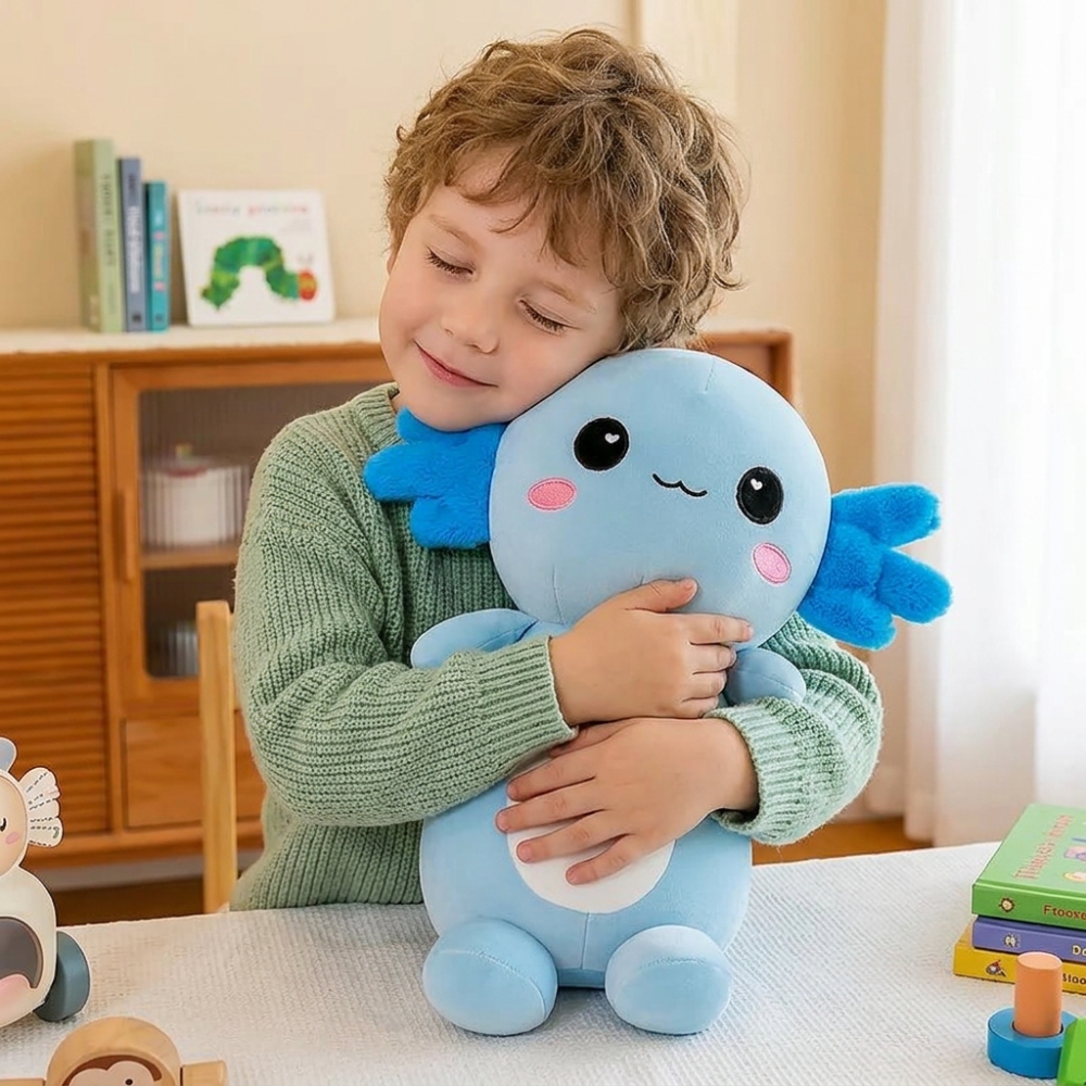 SNOWOLF Axolotl Géant En Peluche – Coussin Câlin 90 Cm – Doux Et Kawaii – Cadeau Enfant